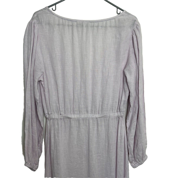 Joie Linen Tiered Maxi Dress Lavender Sz.S Airy Beachcore Boho Chic Lagenlook - Picture 6 of 8